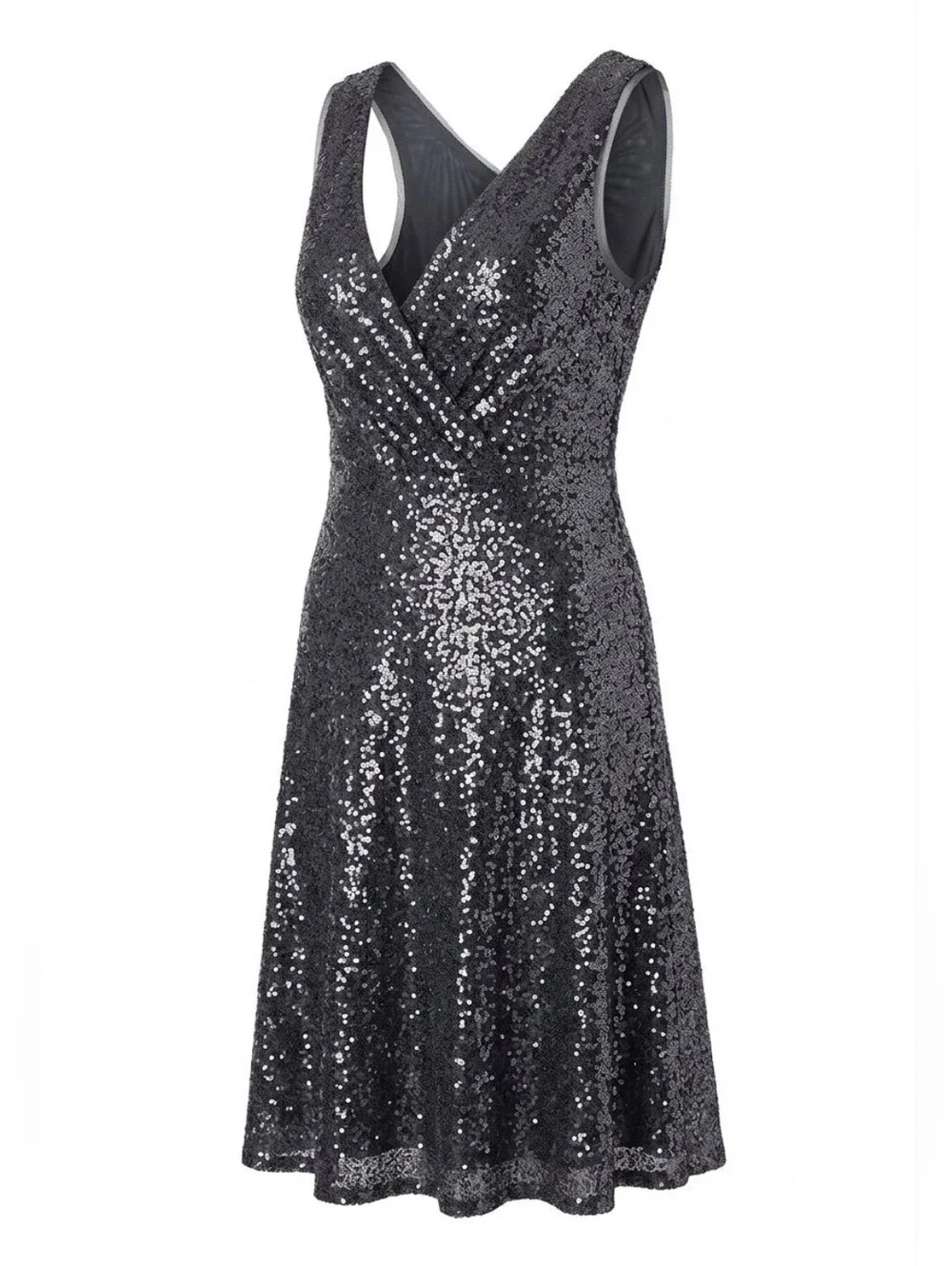 grace karin sequin dress Sequined Asymmetric Off Shoulder Bodycon Party Midi Measures 17 Across From Pit To Pit Grace Karin Sequin black party